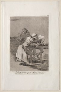 Caprichos: Be Quick, They are Waking Up by Francisco de Goya