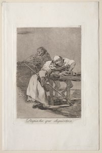 Caprichos: Be Quick, They are Waking Up by Francisco de Goya
