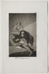 Caprichos: The Shamefaced One by Francisco de Goya