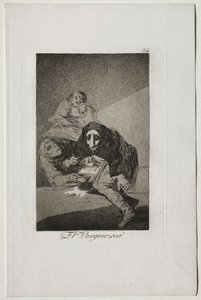 Caprichos: The Shamefaced One by Francisco de Goya