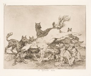 They Defend Themselves Well (78) by Francisco de Goya