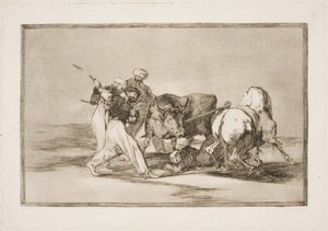 The Moors Who Settled in Spain and Abandoned the Superstition of the Koran Acquired This Art of Hunting and Spearing a Bull on the Plain