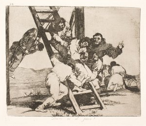 The Heavy Walk (14) by Francisco de Goya