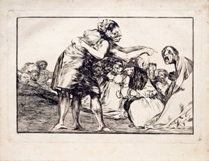 Disorderly Folly from the Series Los Disparates Follies, 1815-1819 by Francisco de Goya