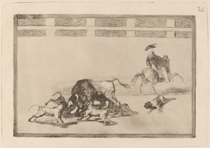 They Loose Dogs on the Bull by Francisco de Goya