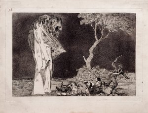 Fearful Folly from the series Los Disparates, 1815-1819 by Francisco de Goya
