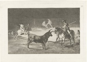 Fernando del Toro Challenges a Bull