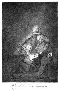 How They Pluck Her! by Francisco de Goya