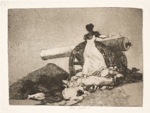 What Heroism! (7) by Francisco de Goya