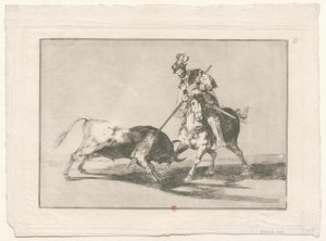 La Tauromachie, No. 11 by Francisco de Goya