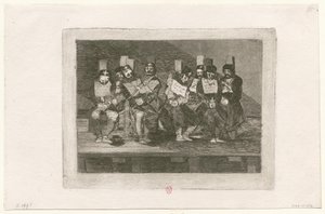 The Disasters of War, Plate 35: No One Can Tell Why by Francisco de Goya