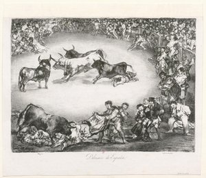 The Bulls of Bordeaux: Entertainment of Spain by Francisco de Goya