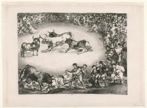 The Bulls of Bordeaux: Spanish Entertainment by Francisco de Goya