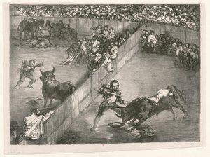 [The Bulls of Bordeaux: The Division of Place] by Francisco de Goya