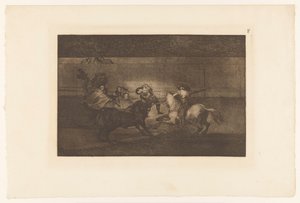 Man Speared by the Horn of a Bull by Francisco de Goya