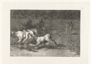 Mariano Ceballos Kills a Bull by Francisco de Goya