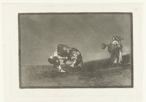 Martincho Grabs a Bull by Its Horn