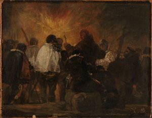 Night Scene from the Inquisition by Francisco de Goya