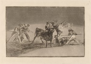 The Moors Use Donkeys as a Barrier to Defend Themselves against the Bull Whose Horns have been Tipped with Balls