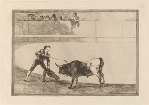Pedro Romero Killing the Halted Bull by Francisco de Goya