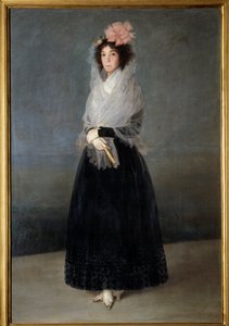 Portrait of the Countess Del Carpio, Marquise of the Solana (1757-1795). Painting by Francisco de Goya (1746-1828) 18th century