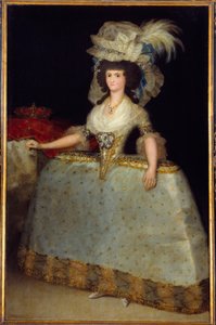 Portrait of the Queen of Spain Mary Louise, Wife of Charles IV by Francisco de Goya