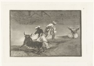 Bullfighters in an Arena by Francisco de Goya