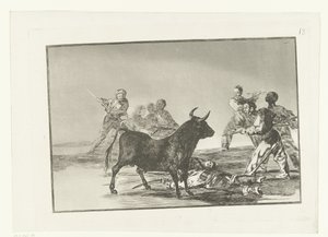 Bullfighters Around a Bull by Francisco de Goya