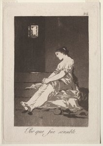 The Caprichos: Because She Was Susceptible by Francisco de Goya