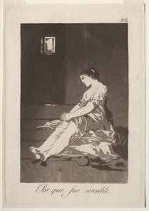 The Caprichos: Because She Was Susceptible by Francisco de Goya