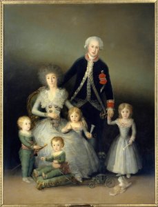 The Duke of Osuna, Pedro de Alcantara and his family by Francisco de Goya
