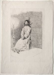 The Garroted Man by Francisco de Goya
