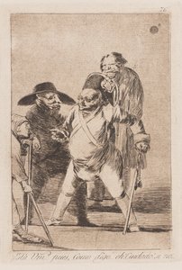 The Habit of Command, late 18th-early 19th century (print) by Francisco de Goya