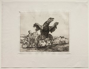 The Horrors of War: A Carnivorous Vulture by Francisco de Goya