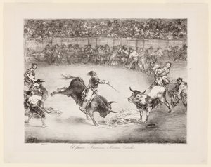 The Famous American, Mariano Ceballos, The Bulls of Bordeaux by Francisco de Goya