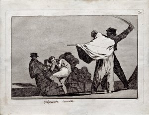 Well-Known Folly from the series Los Disparates Follies, 1815-1819 by Francisco de Goya