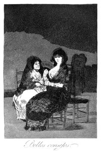 Wonderful Advice, 1799 by Francisco de Goya