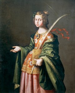 Portrait of Elizabeth of Thuringia by Francisco de Zurbaran