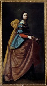 Representation of St. Elizabeth of Portugal (or St. Cassilda of Burgos) by Francisco de Zurbaran