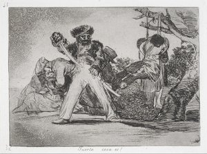 This is Too Much! (Fuerte cosa es!) from the series The Disasters of War by Francisco de Goya