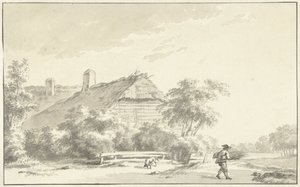 Farmer in Front of a Farmhouse