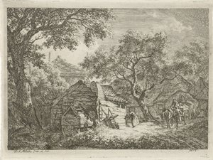 Farm Surrounded by Trees (Tree-Rich Landscapes) by Franciscus Andreas Milatz