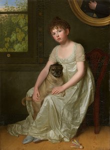 Portrait of Sylvie de la Rue by Franciscus Joseph Octave van der Donckt