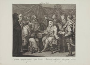 Casimir I the Restorer Meeting the Emperor Henry III by Franciszek Smuglewicz