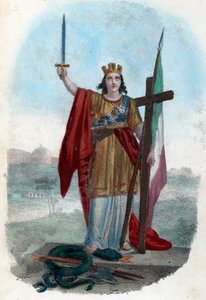 Allegorical Representation of Triumphant Italy by Franco Mistrali
