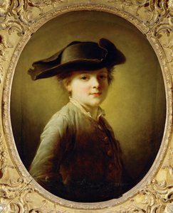 Young Boy with Three-Cornered Hat by Francois Hubert Drouais