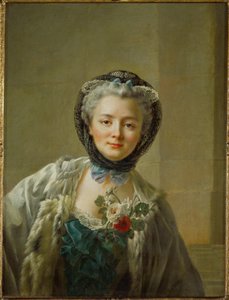 Mme. Drouais, nee Anne-Francoise Dore by Francois Hubert Drouais