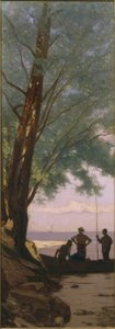The Estuary of the Veveyse by Francois-Louis-David Bocion