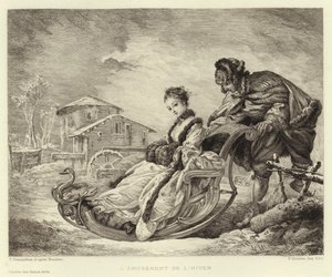 Winter Amusement by Francois (after) Boucher