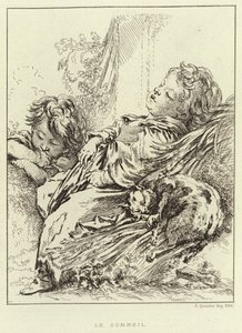 The Sleep by Francois (after) Boucher